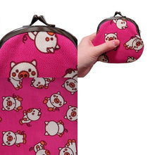 画像をギャラリービューアに読み込む, ピン入りがま口 こぶた