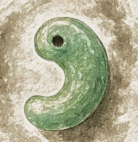 Wearing a piece of the moon around your neck, the shape of your soul dwells in a magatama 