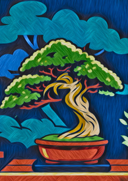 “盆景挺酷的。” 