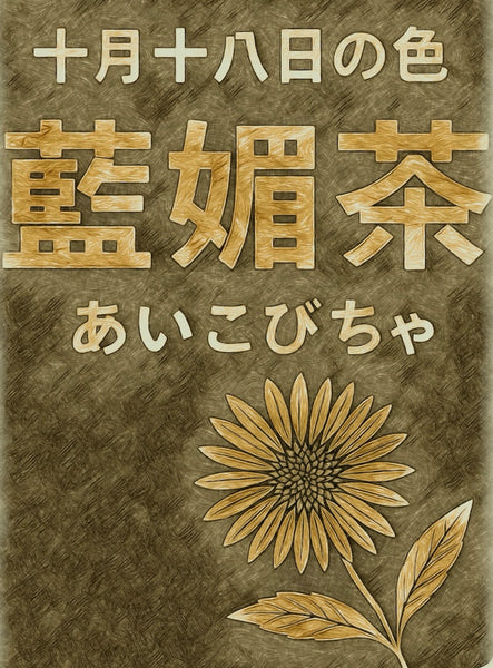 Color Calendar: Color of October 18th: Aikobicha 