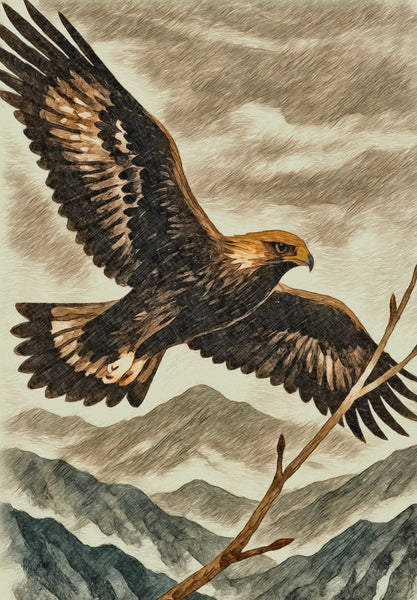 A lonely shadow wrapped in the wind: The golden eagle and the philosophy of the sky 