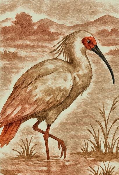 Memories dyed in the color of the Japanese crested ibis: The philosophy of ibis and regeneration 