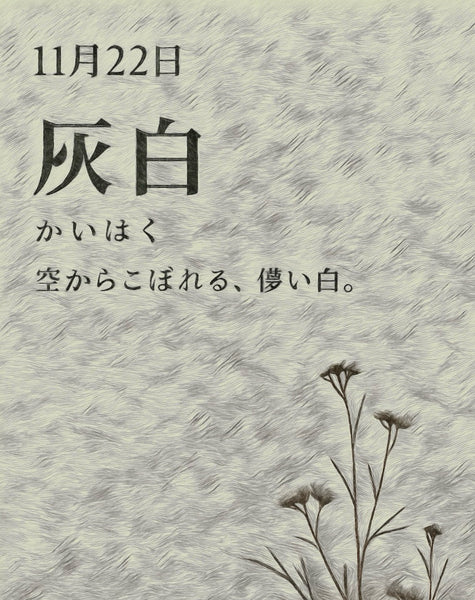 11月22日彩色日历 灰白色