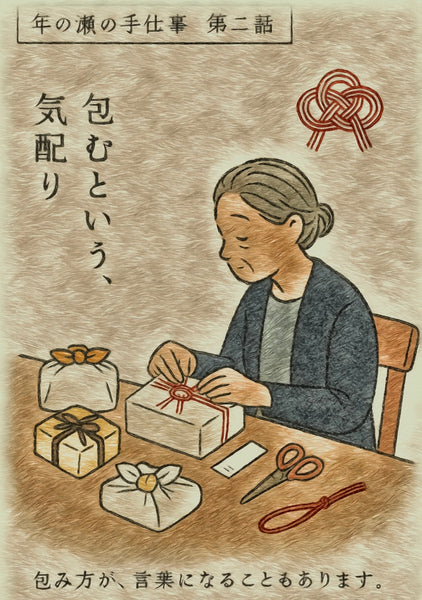 　年の瀬の手仕事　第二話　包むという、気配り