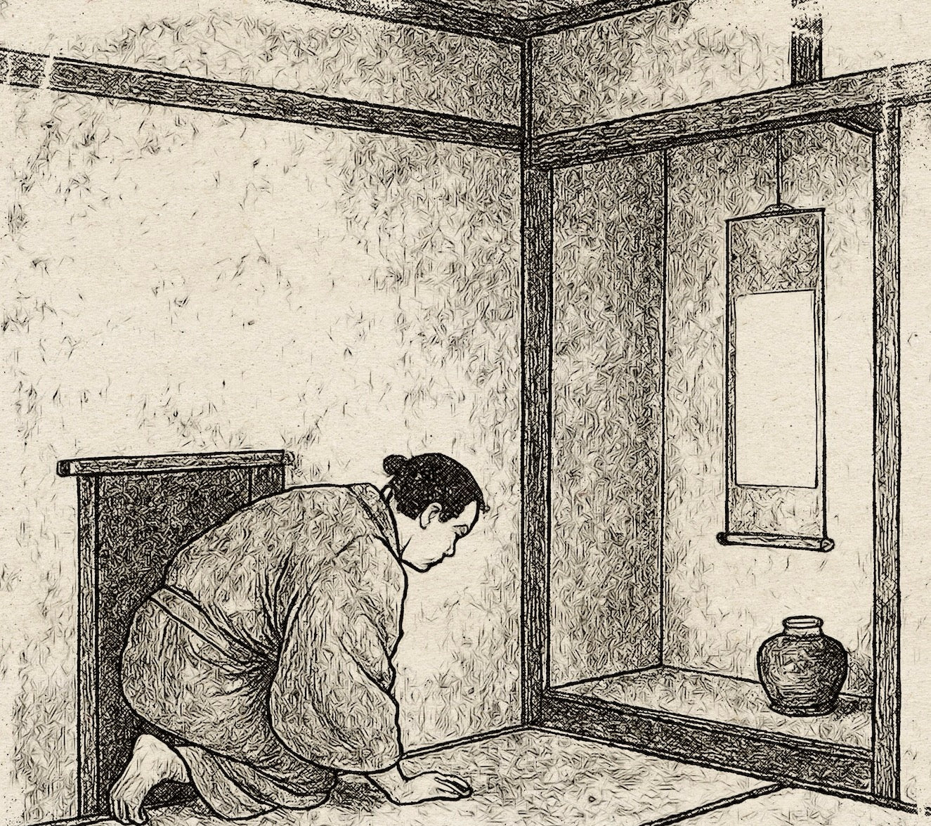掛軸 直 猛雨 共箱 茶掛 茶の湯 水墨画 5-25 STORIES – タグ 