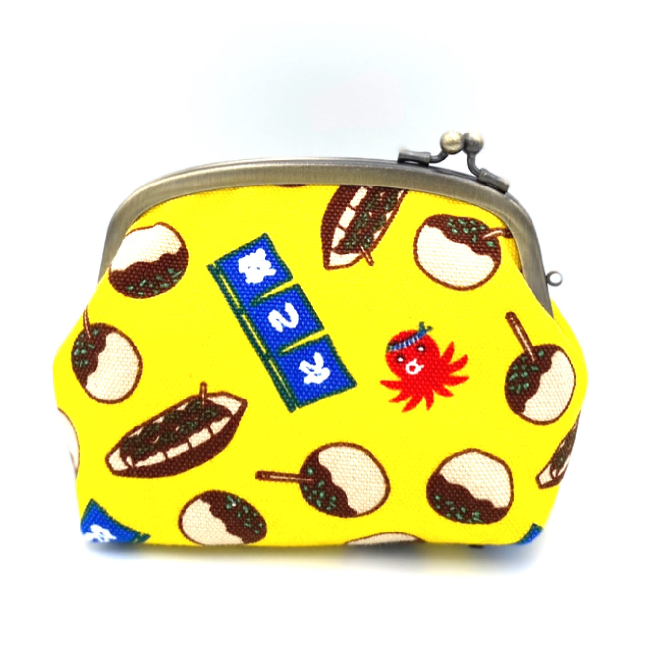 がま口ポーチ（小）たこ焼き／Pouch – WABISUKE
