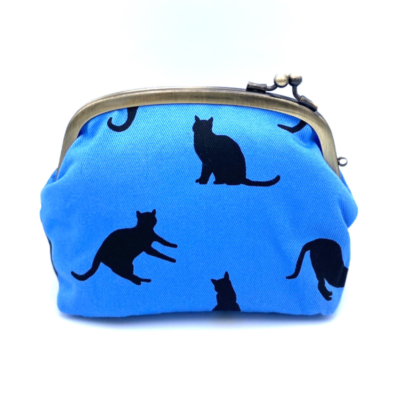 がま口ポーチ（小）ねこ／Pouch – wabisuke.kyoto