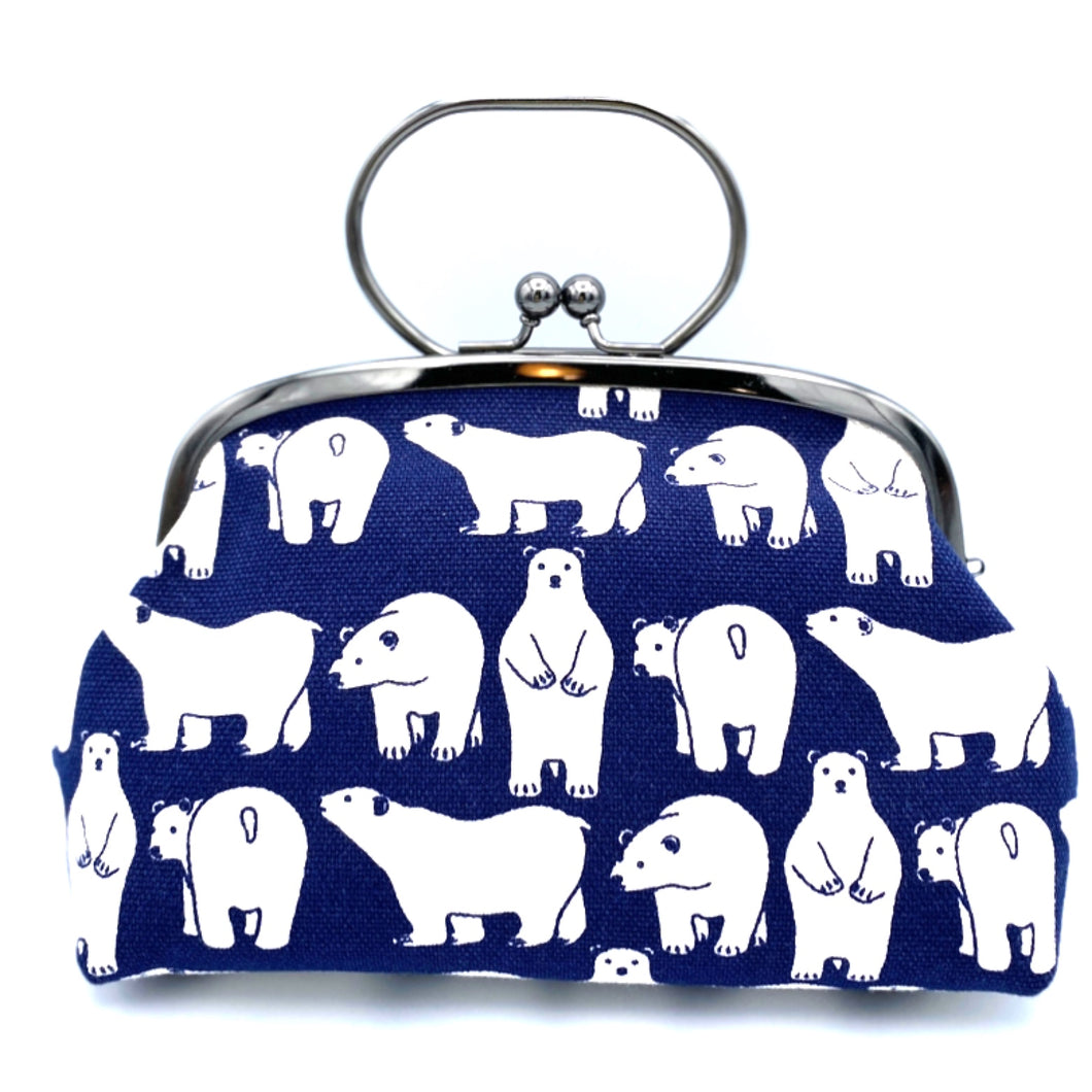 がま口ポーチ(大)しろくま/Bag/Pouch
