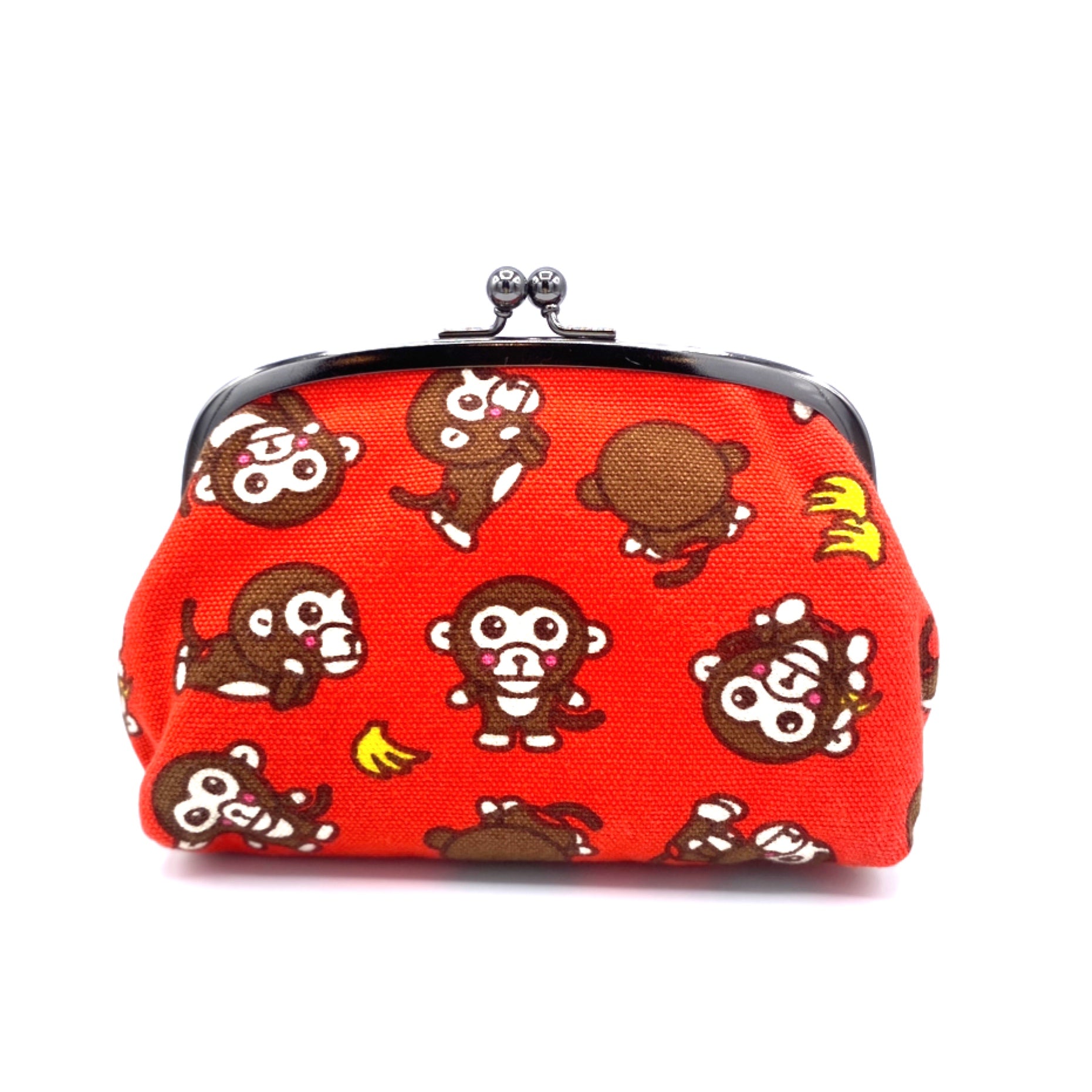 画像をギャラリービューアに読み込む, がま口ポーチ(大)おさる/Bag/Pouch
