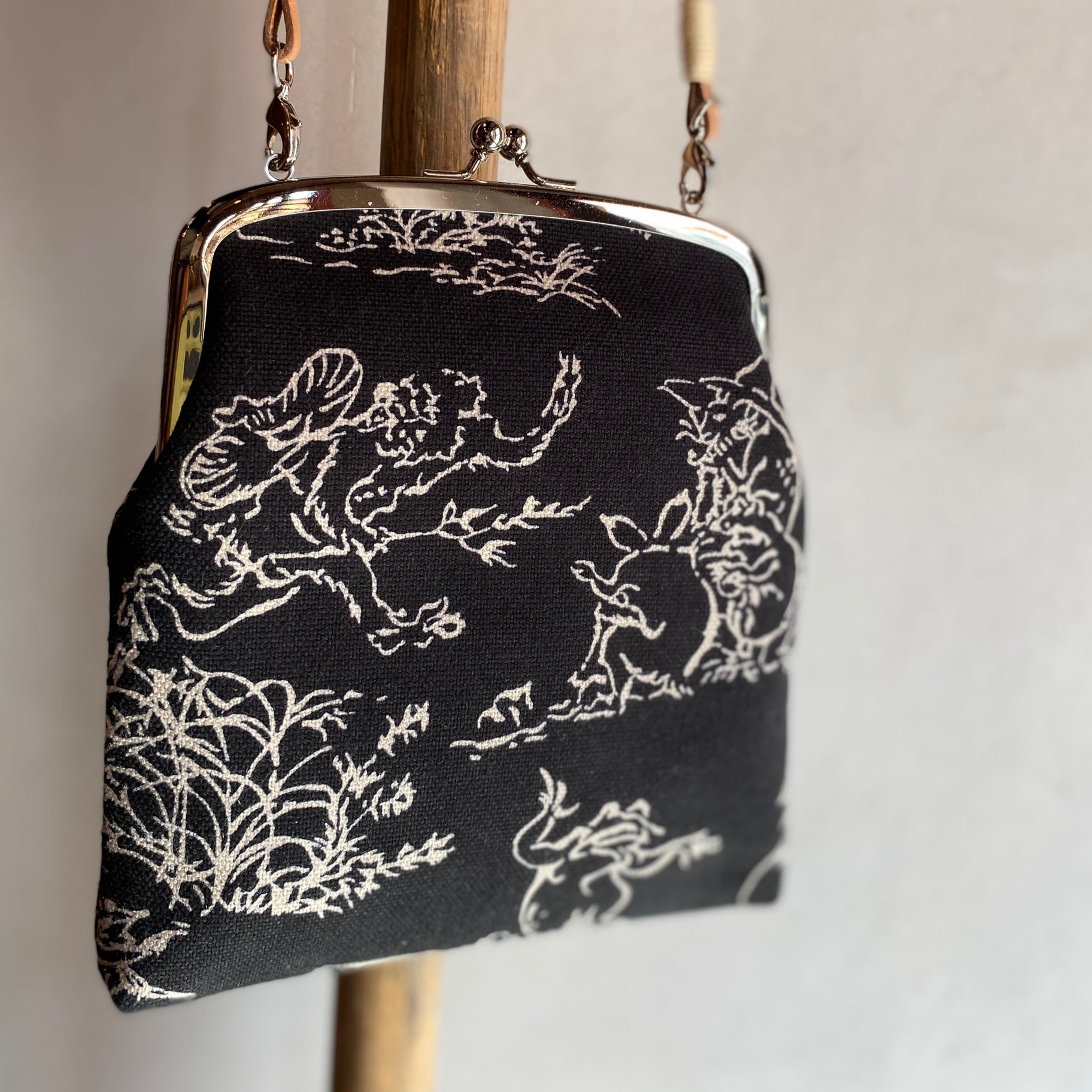 がま口ポシェット 鳥獣戯画／pochette – WABISUKE