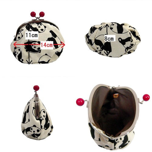 画像をギャラリービューアに読み込む, がま口まるポーチ パンダ